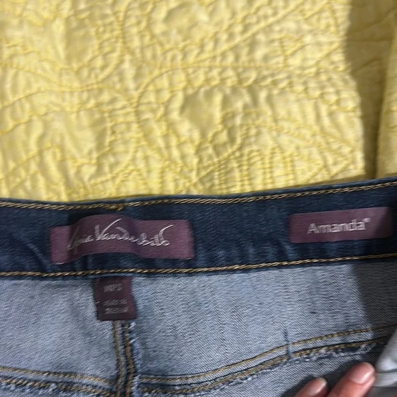 Gloria Vanderbilt Blue Straight Leg Jeans Classic Fit - Picture 2 of 4